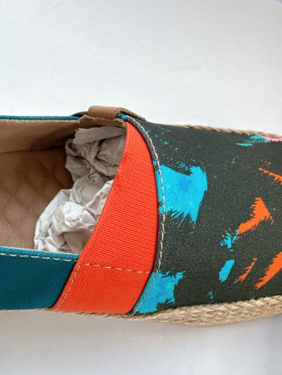 Men’s Size 6.5 UIN Sunset Palm Canvas Espadrille Slip-On Shoes Beach Travel main image 12